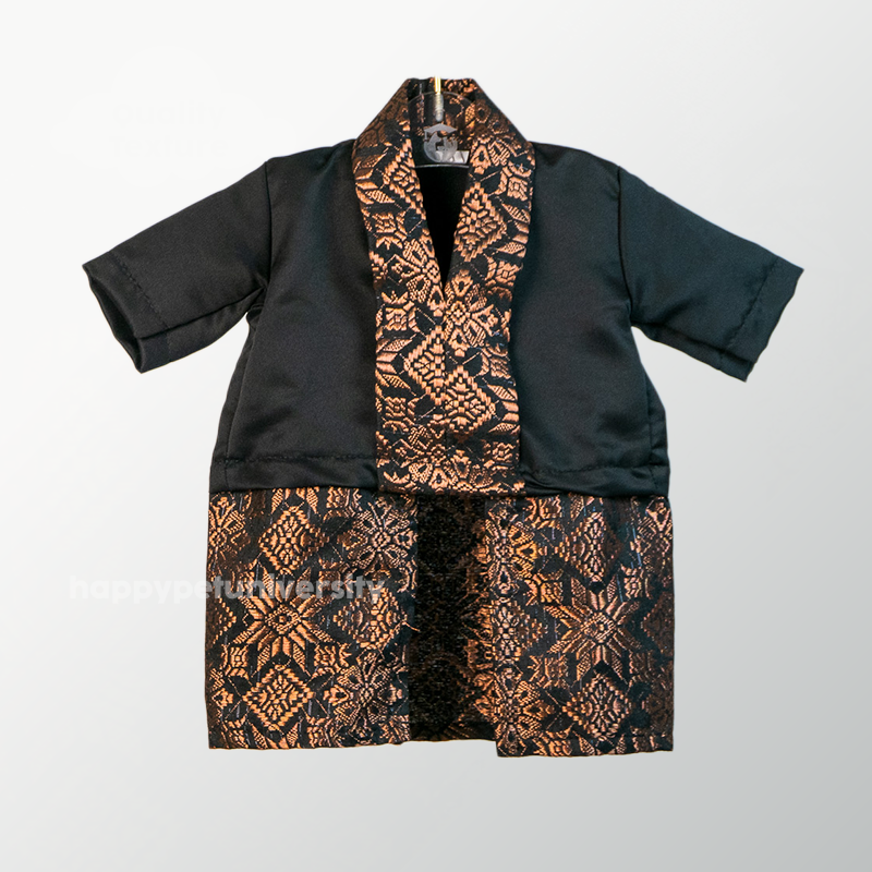 [BUATAN MAS] BLACK Premium Baju Kebaya Kucing Baju Kurung Baju Raya Kucing Raya Aidilfitri Pet Clothing Costume