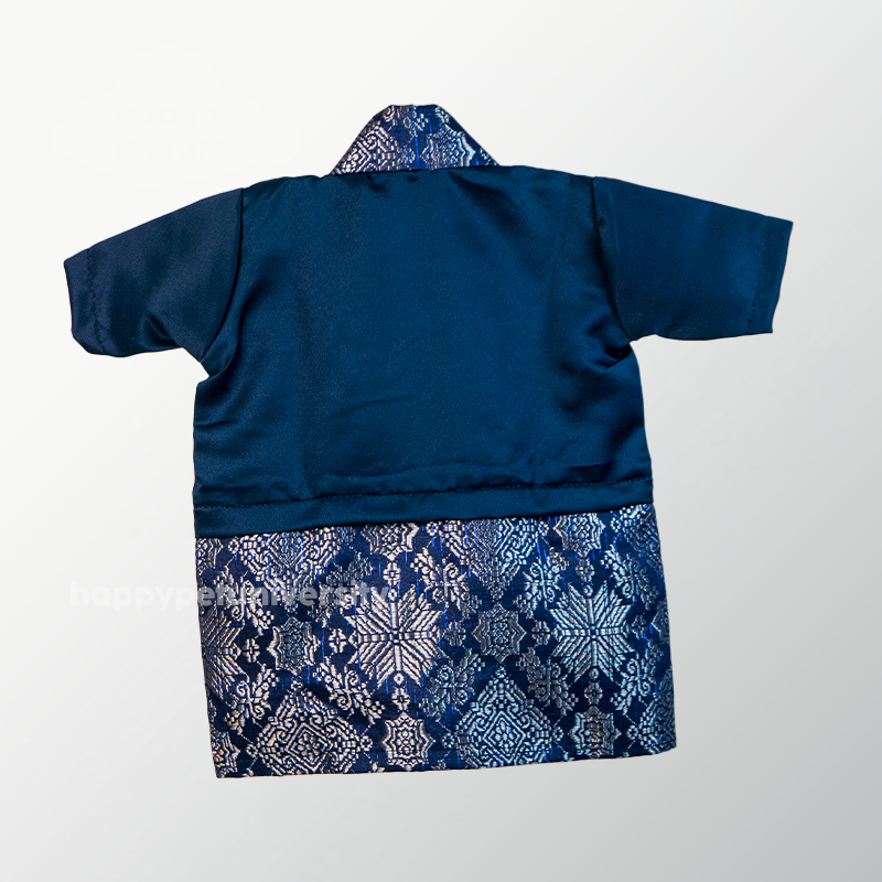 [BUATAN MAS] ROYAL BLUE Premium Baju Kebaya Kucing Baju Kurung Baju Raya Kucing Raya Aidilfitri Pet Clothing Costume