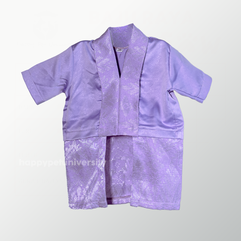 [BUATAN MAS] PURPLE Premium Baju Kebaya Kucing Baju Kurung Baju Raya Kucing Raya Aidilfitri Pet Clothing Costume