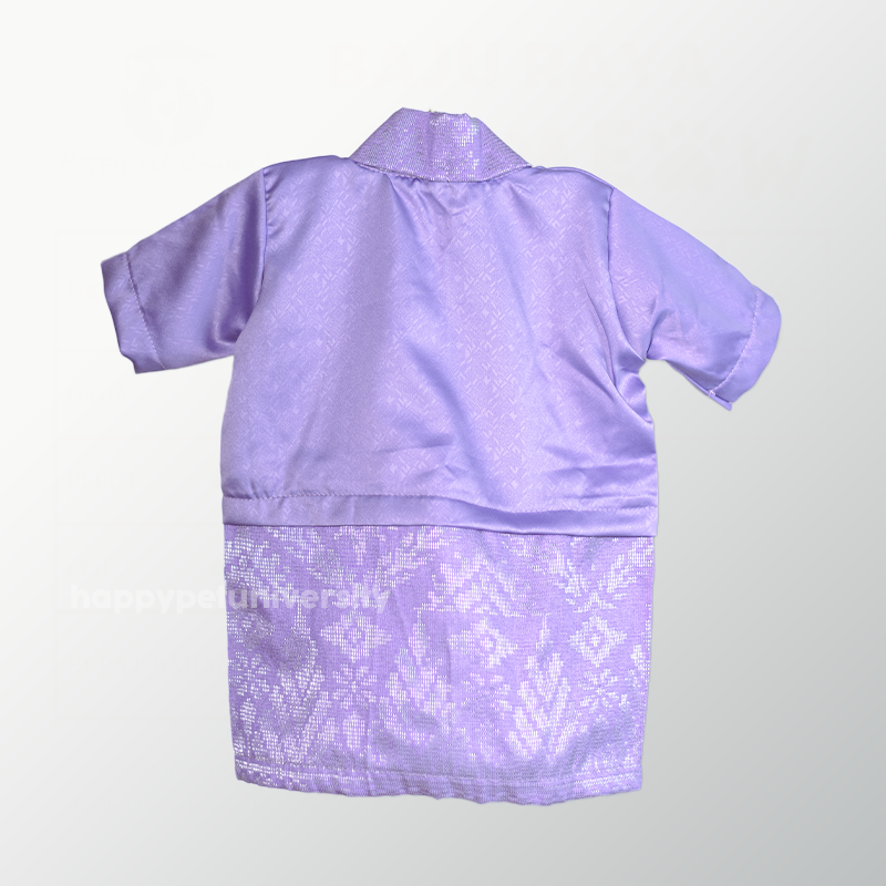 [BUATAN MAS] PURPLE Premium Baju Kebaya Kucing Baju Kurung Baju Raya Kucing Raya Aidilfitri Pet Clothing Costume