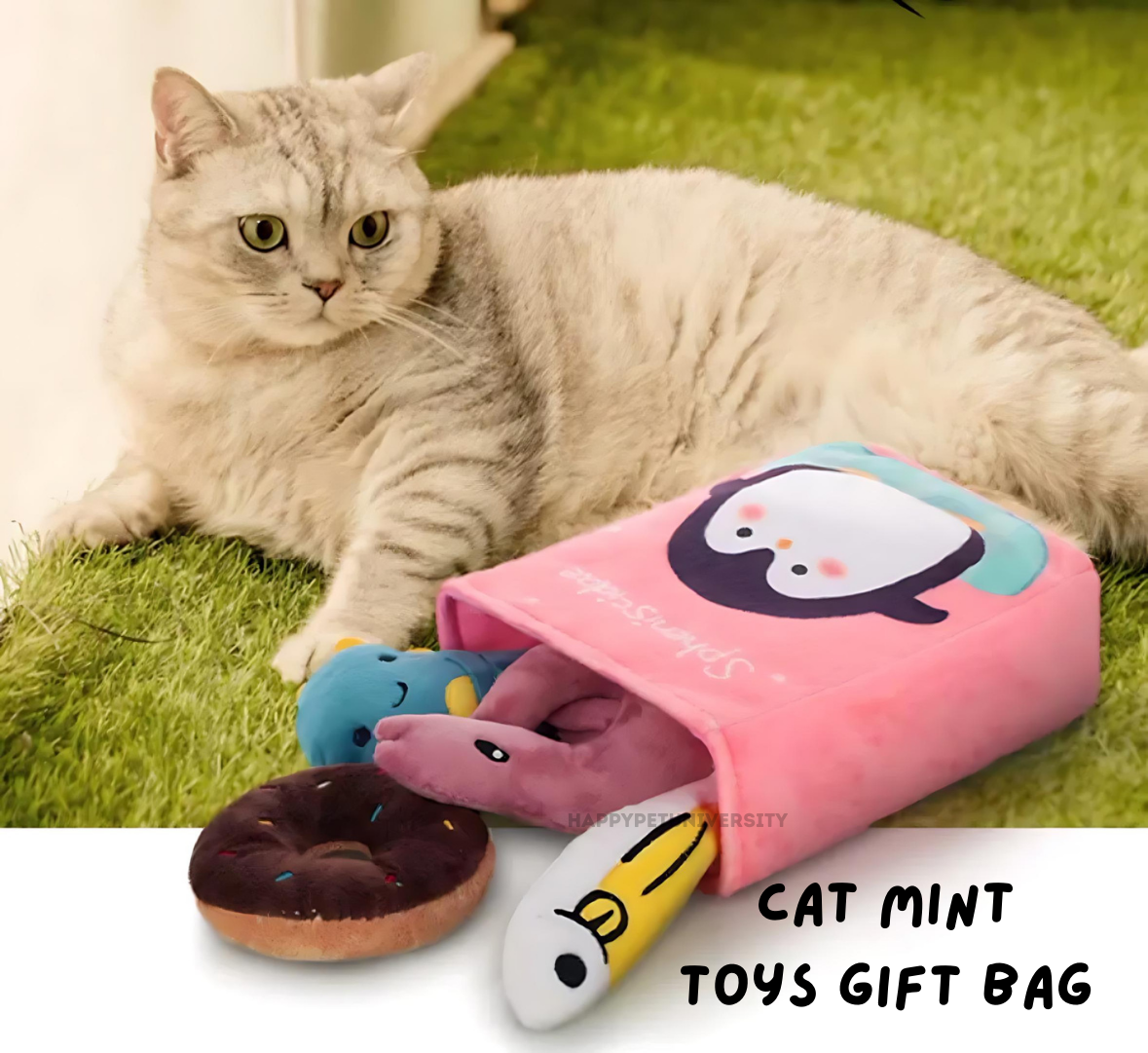 Link Tuff Cat Mint Toys in Mug/Bag