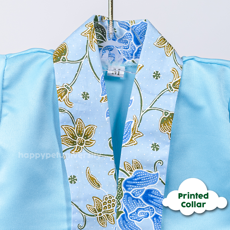 [BUATAN MAS] BLUE Premium Baju Kebaya Kucing Baju Melayu Baju Raya Kucing Raya Aidilfitri Pet Clothing Costume