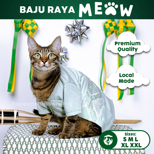 [BUATAN MAS] MINT Premium Baju Melayu Kucing Baju Kurung Baju Raya Kucing Raya Aidilfitri Pet Clothing Costume