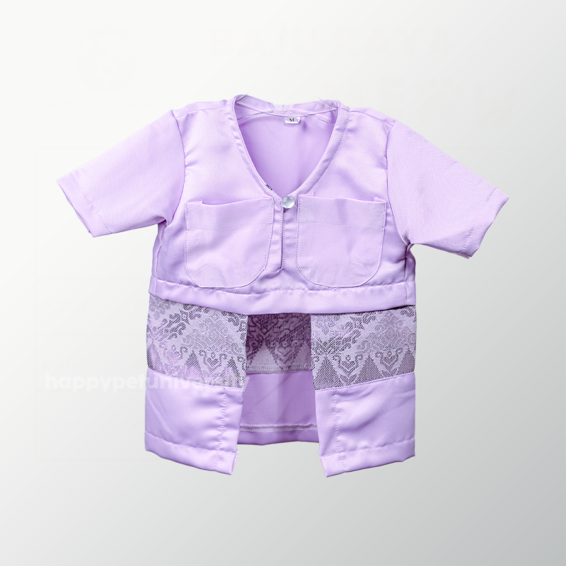 [BUATAN MAS] PURPLE Premium Baju Melayu Kucing Baju Kurung Baju Raya Kucing Raya Aidilfitri Pet Clothing Costume