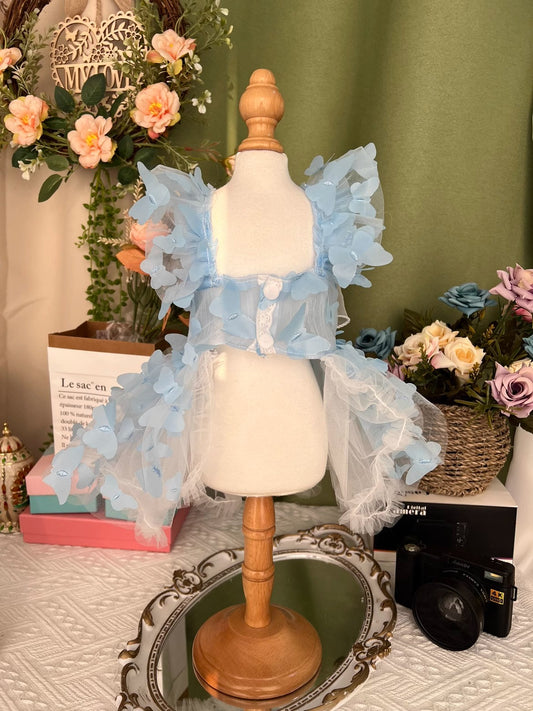 Sky Blue Butterfly Huge Ribbon Lolita Dress