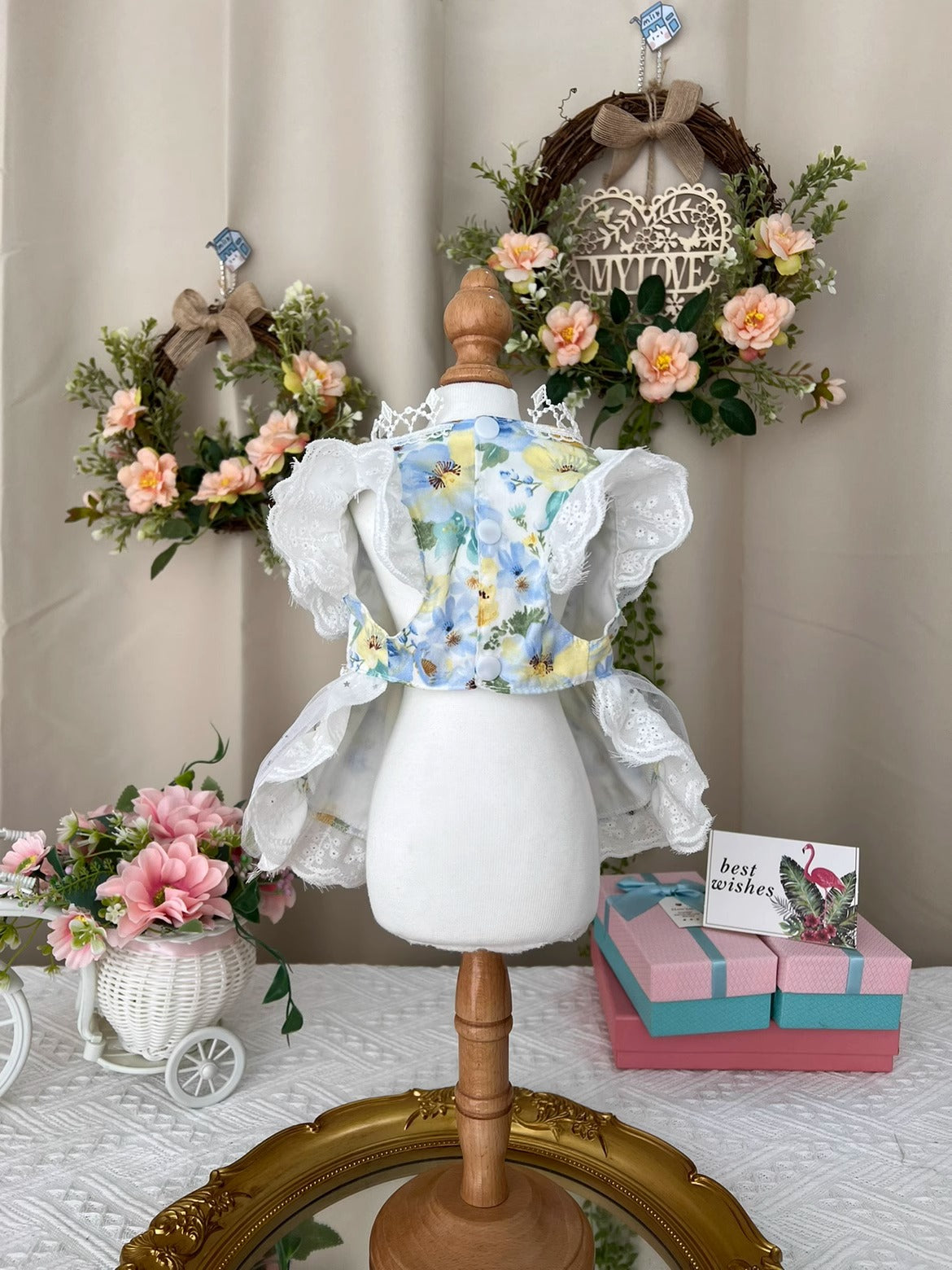 Light Blue Lacey Ribbon Lolita Dress