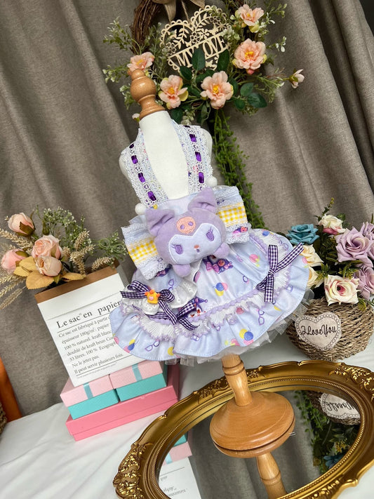 Sanrio Layered Lilac Purple Lacey Kuromi Lolita Dress