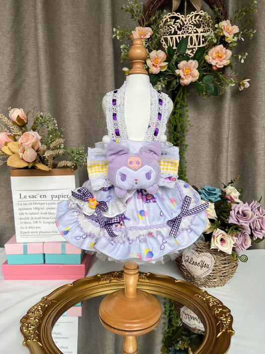 Sanrio Layered Lilac Purple Lacey Kuromi Lolita Dress