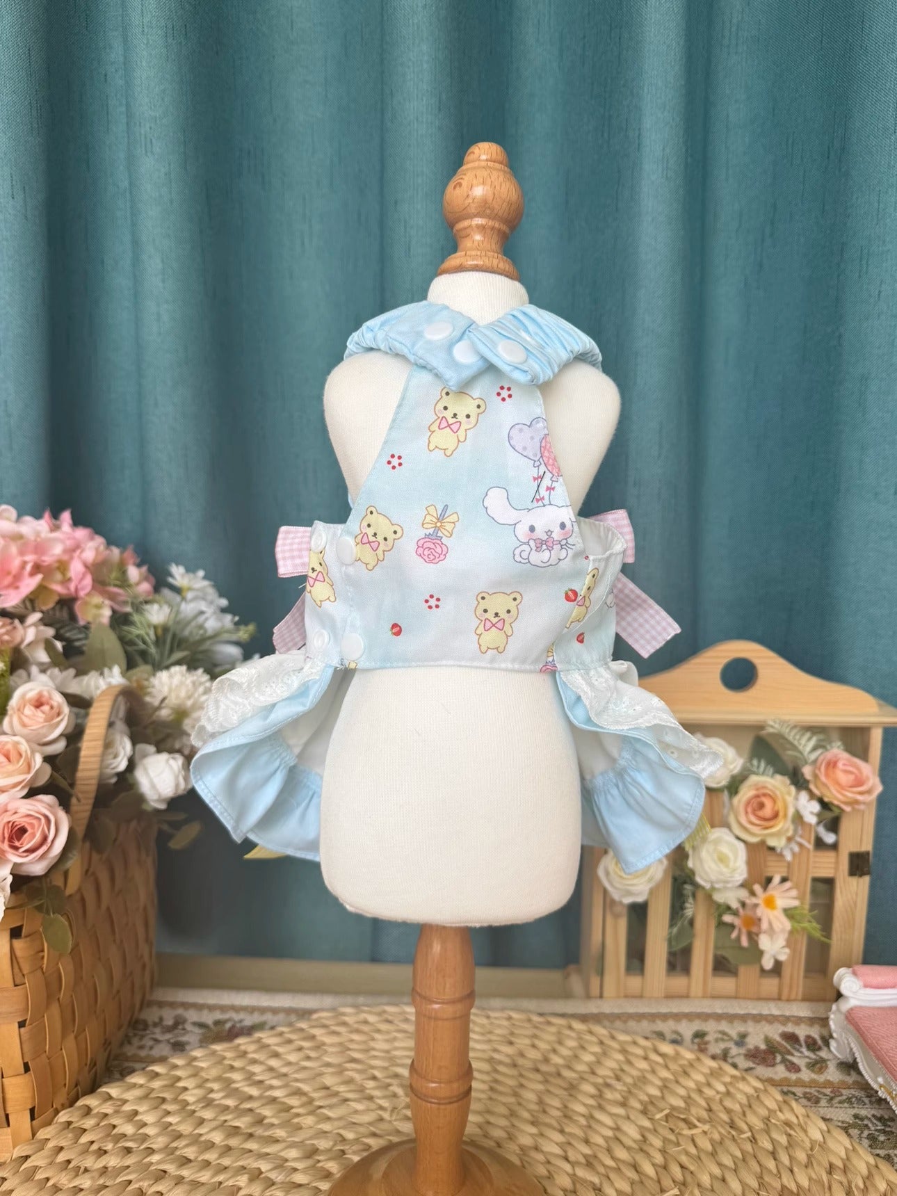 Sanrio Layered Sweet White Lacey Ribbon Cinnamoroll Lolita Dress