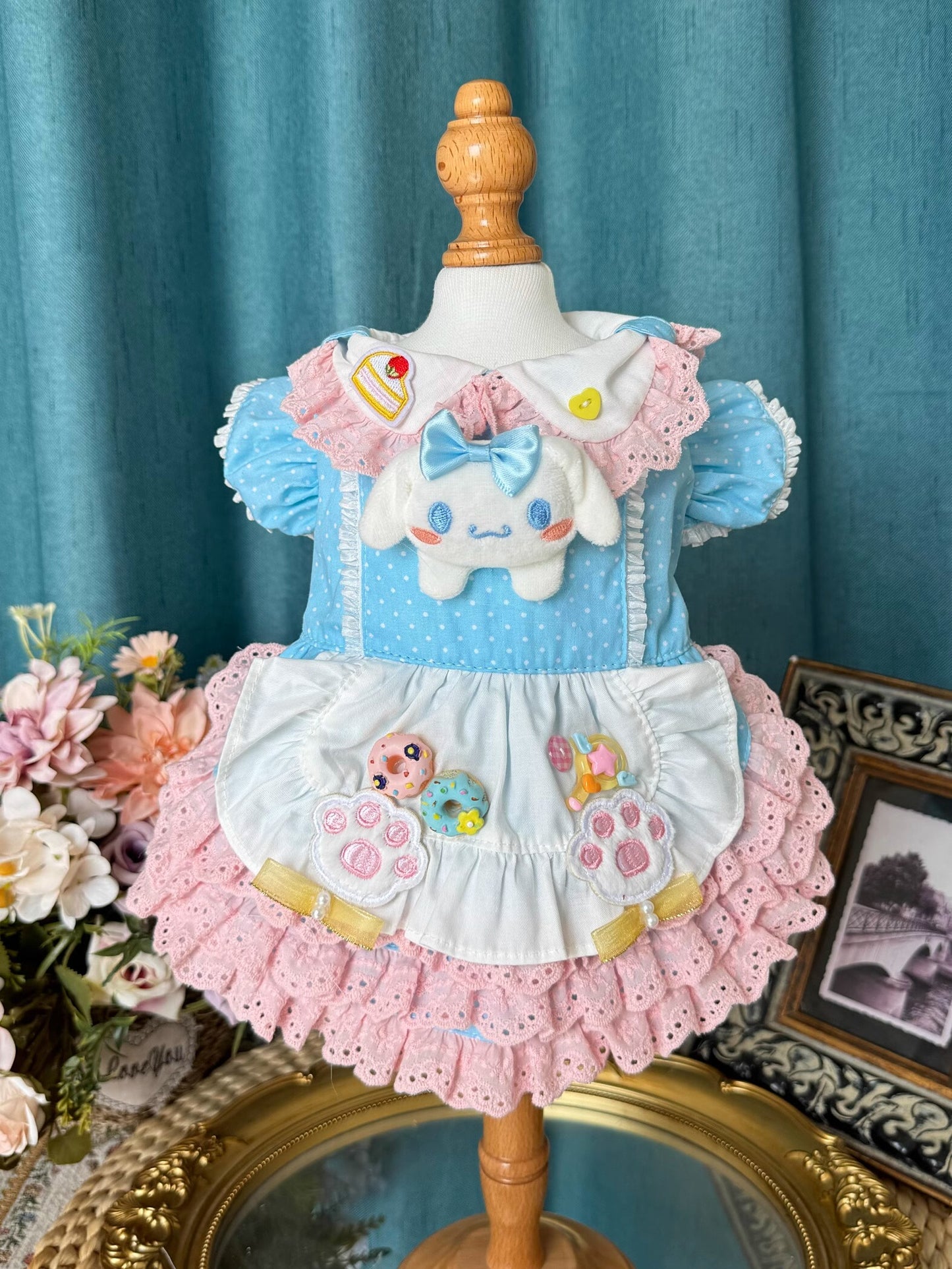 Sanrio Layered Blue Pink Lacey Cinnamoroll Lolita Dress