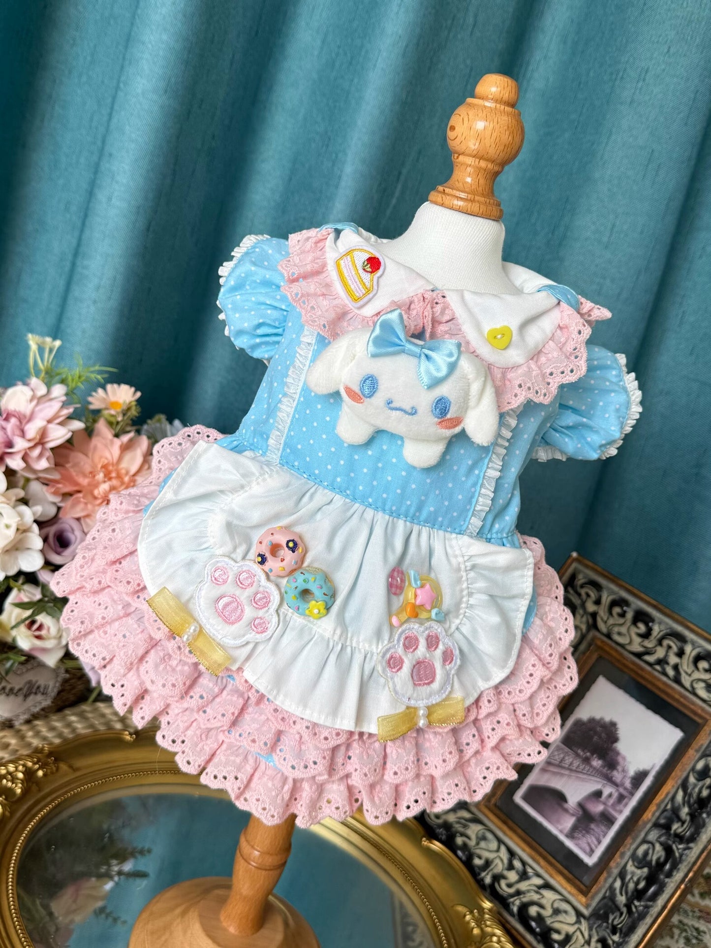 Sanrio Layered Blue Pink Lacey Cinnamoroll Lolita Dress