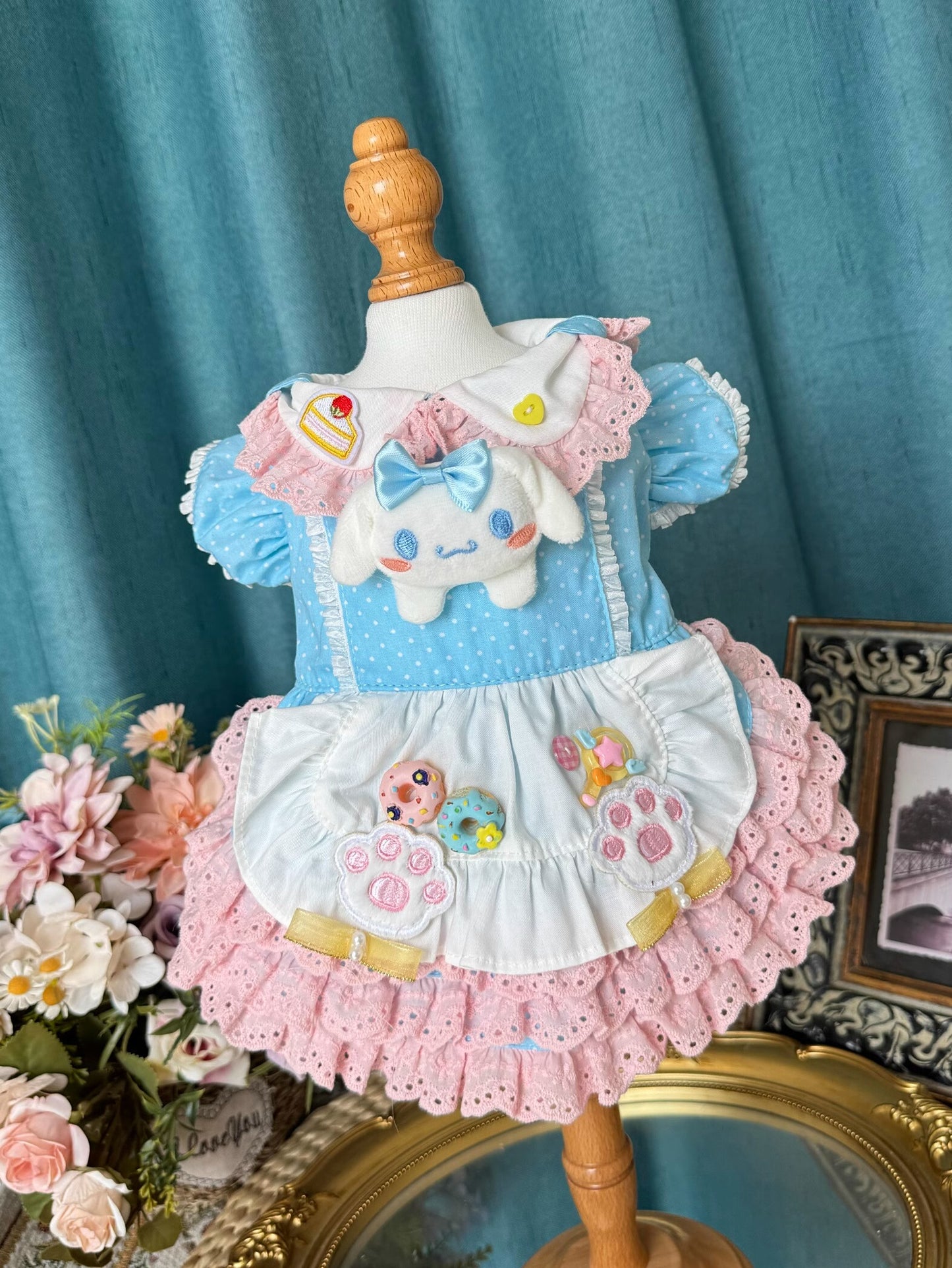 Sanrio Layered Blue Pink Lacey Cinnamoroll Lolita Dress