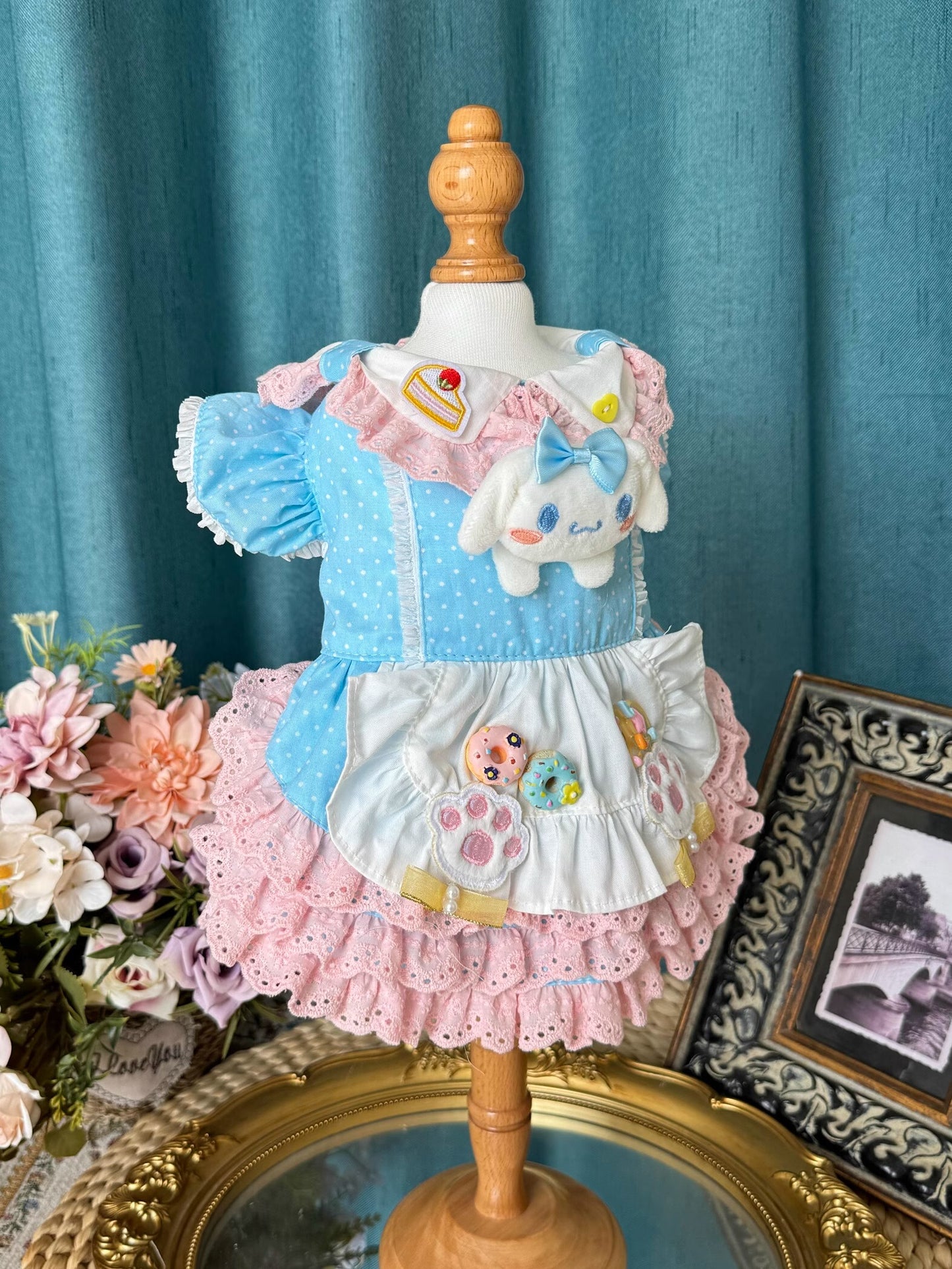 Sanrio Layered Blue Pink Lacey Cinnamoroll Lolita Dress