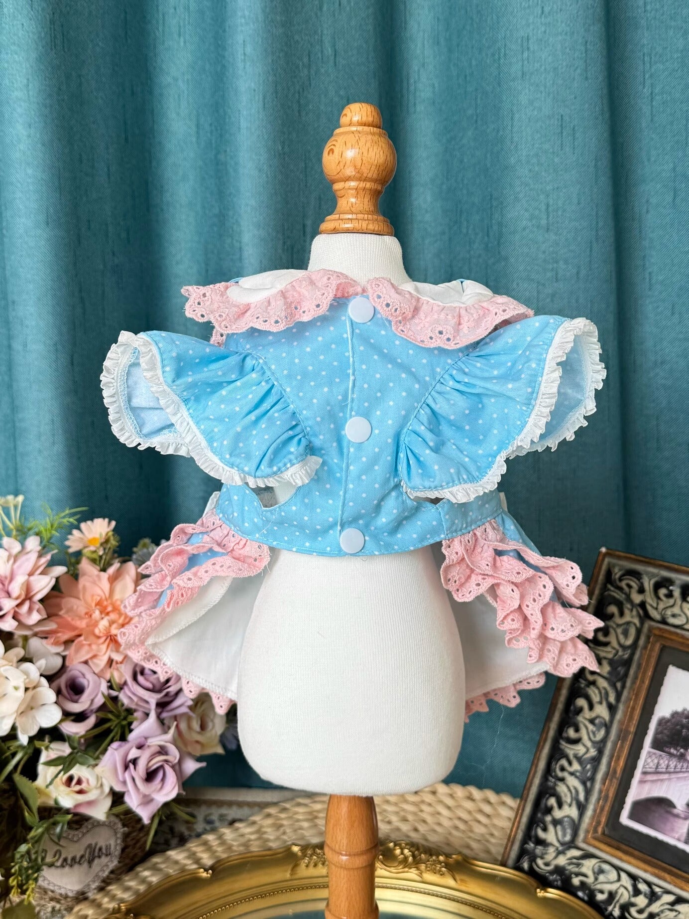 Sanrio Layered Blue Pink Lacey Cinnamoroll Lolita Dress