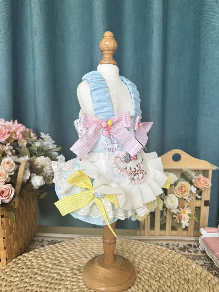 Sanrio Layered Sweet White Lacey Ribbon Cinnamoroll Lolita Dress