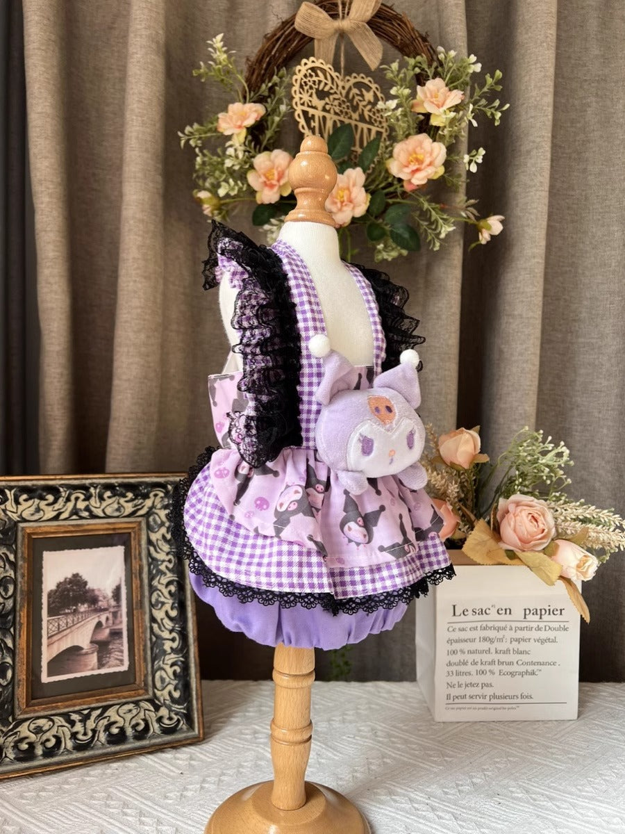 Sanrio Layered Sweet Purple Kuromi Lolita Dress