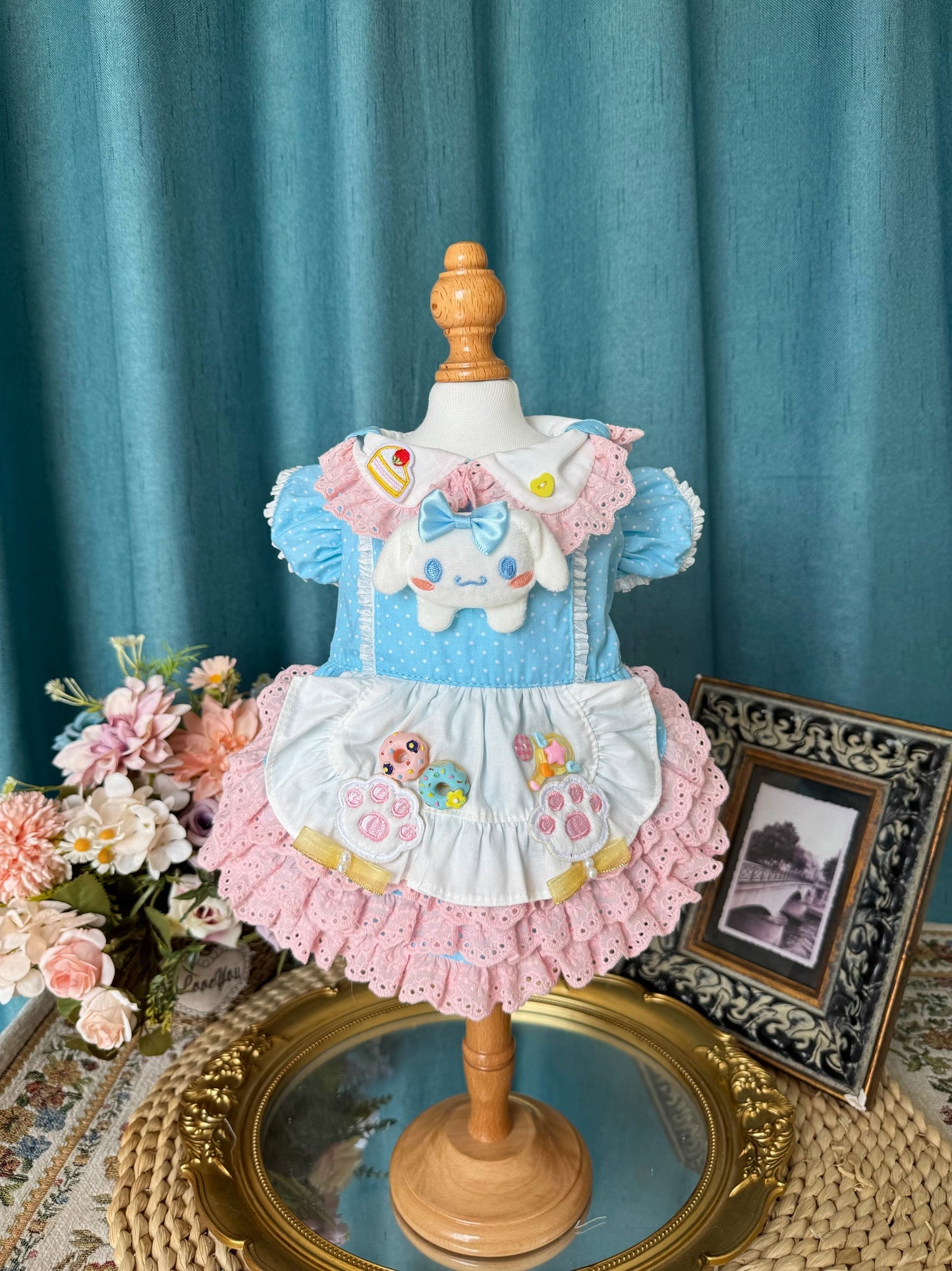 Sanrio Layered Blue Pink Lacey Cinnamoroll Lolita Dress